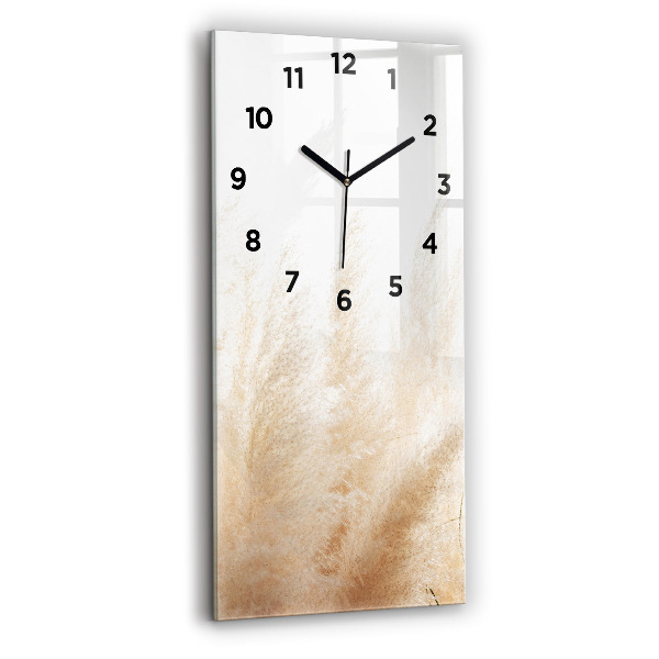 Horloge rectangulaire verticale Épis de céréales