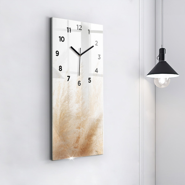 Horloge rectangulaire verticale Épis de céréales