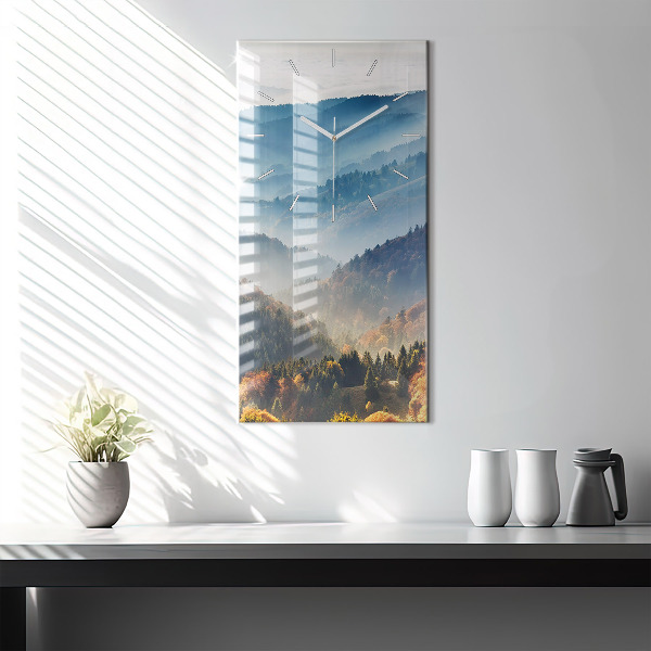 Horloge rectangulaire verticale Paysage de montagne