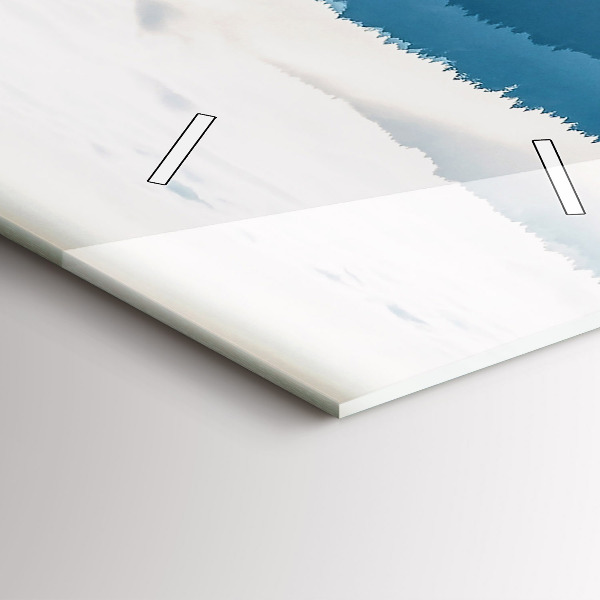 Horloge rectangulaire verticale Paysage de montagne