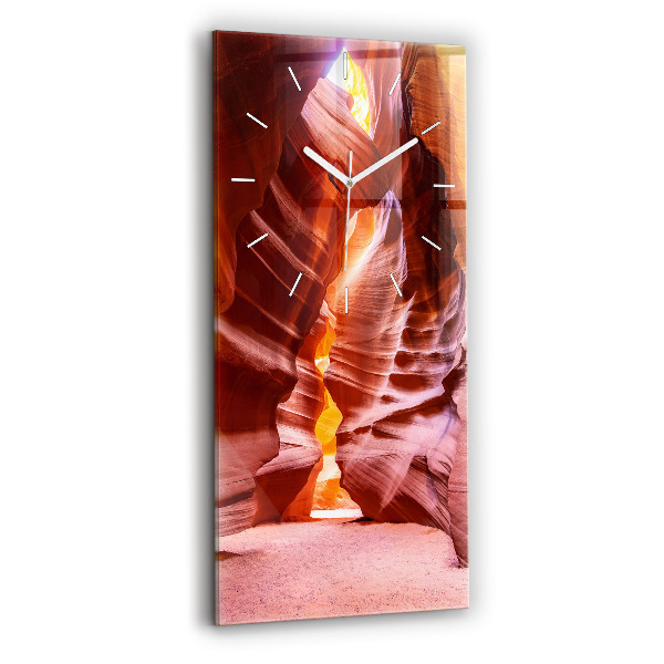 Horloge rectangulaire verticale Canyon de sable