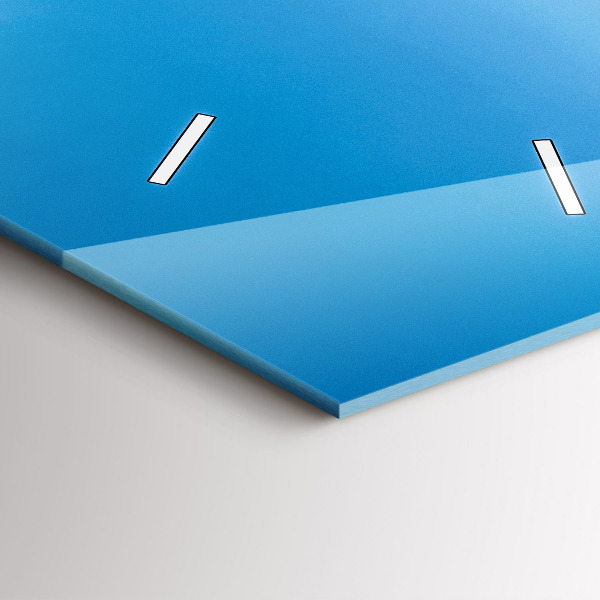 Horloge rectangulaire verticale Île tropicale