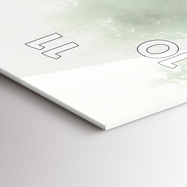 Horloge rectangulaire verticale Forêt brumeuse