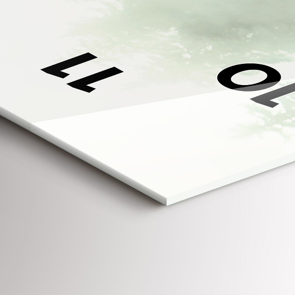 Horloge rectangulaire verticale Forêt brumeuse