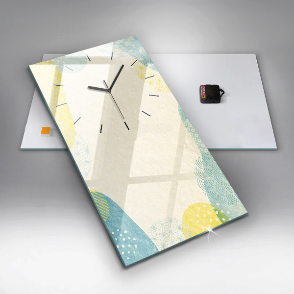 Horloge murale verticale Cadre de modèle