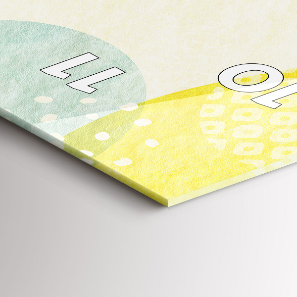 Horloge murale verticale Cadre de modèle