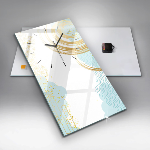 Horloge murale verticale Motif décoratif