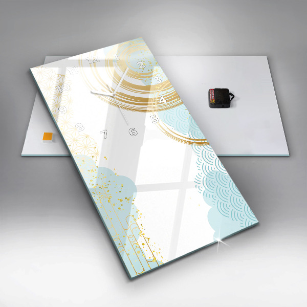 Horloge murale verticale Motif décoratif