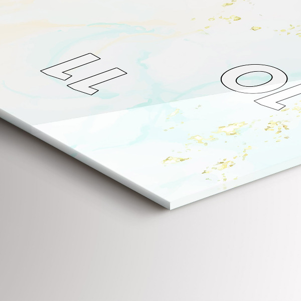 Horloge murale verticale Aquarelle marbrée