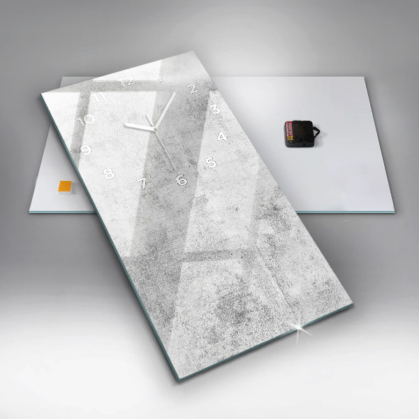 Horloge murale verticale Mur en béton