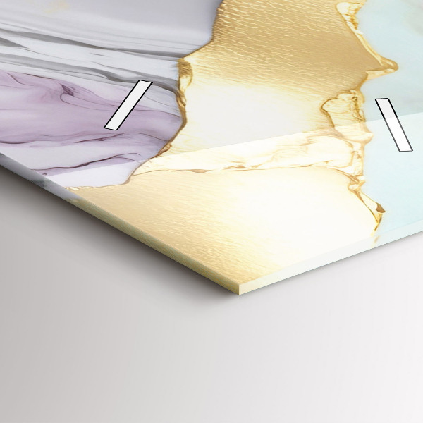 Horloge murale verticale Motif en marbre