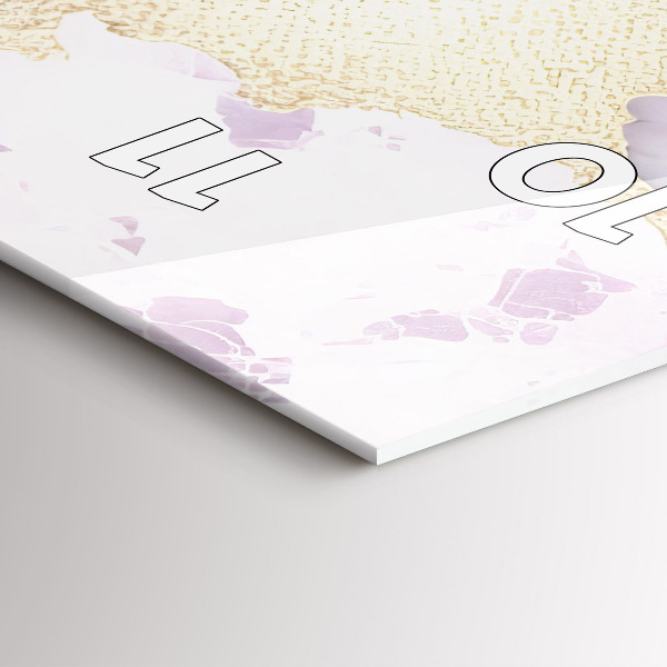 Horloge murale verticale Marbre pastel