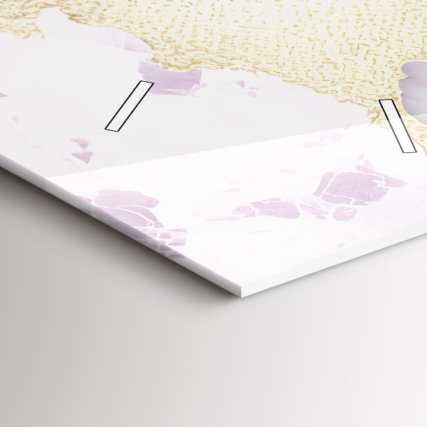 Horloge murale verticale Marbre pastel