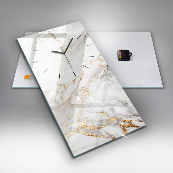 Horloge murale verticale Marbre décoratif