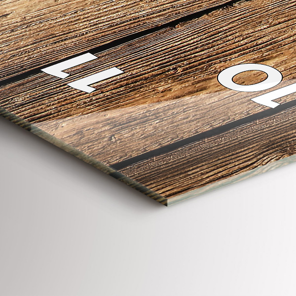 Horloge rectangulaire verticale planches de bois