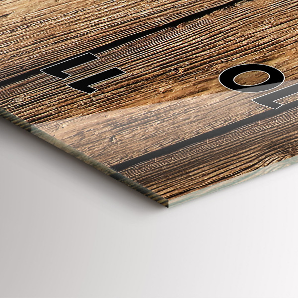 Horloge rectangulaire verticale planches de bois