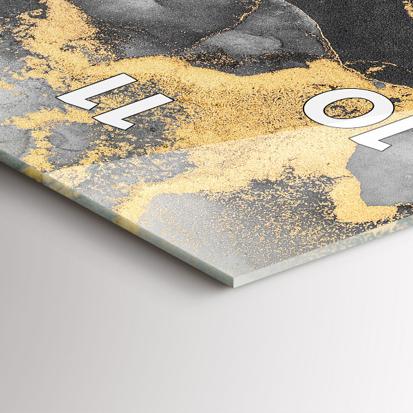 Horloge murale verticale Marbre artistique