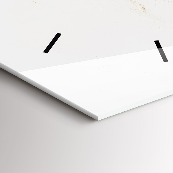 Horloge murale verticale Motif en marbre