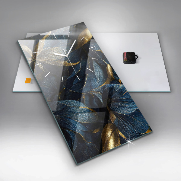 Horloge murale verticale Fleurs décoratives