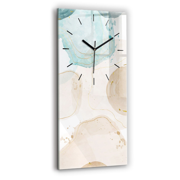 Horloge murale verticale 'Taches d''aquarelle'