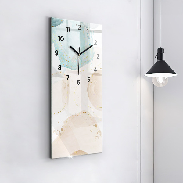 Horloge murale verticale 'Taches d''aquarelle'