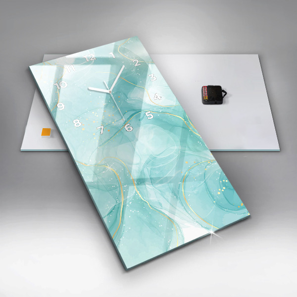 Horloge murale verticale Marbre abstrait