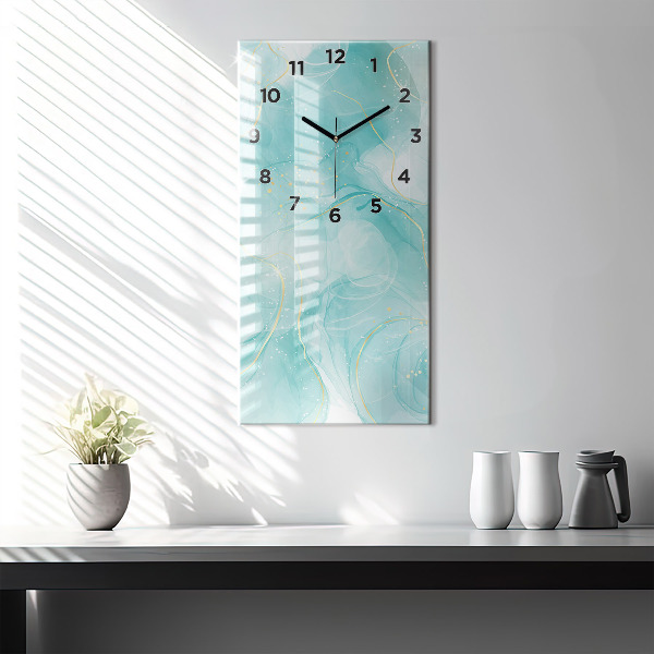 Horloge murale verticale Marbre abstrait