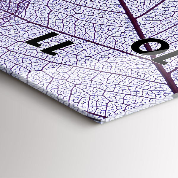 Horloge murale verticale Feuilles – nature