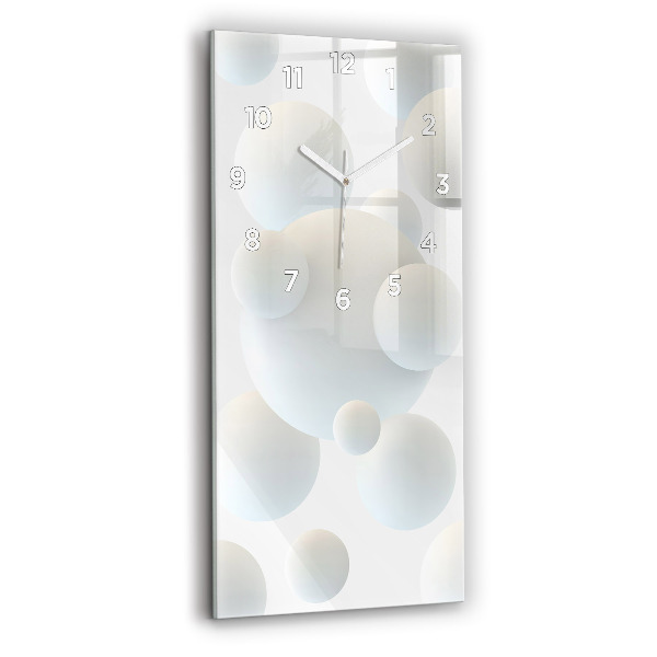 Horloge murale verticale Boules abstraites