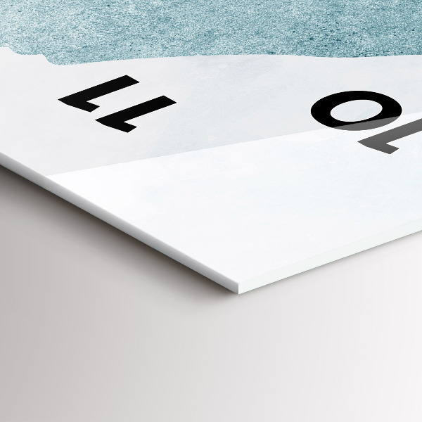 Horloge murale verticale Baleine abstraite