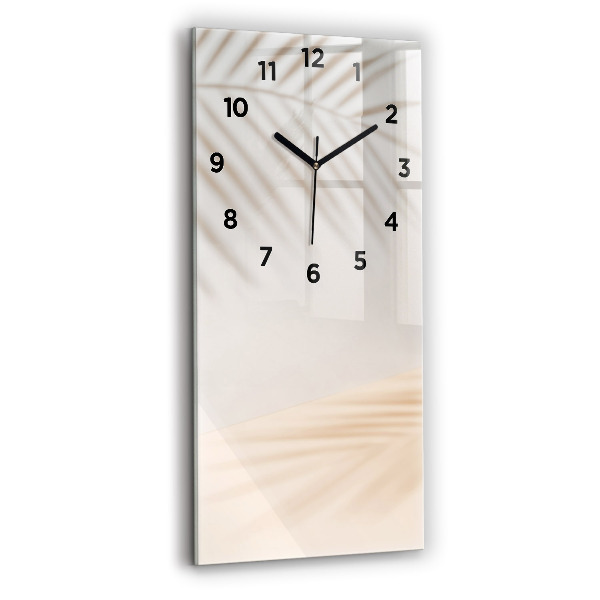 Horloge murale verticale Abstraction crémeuse