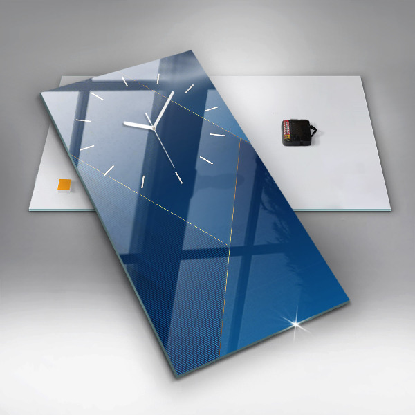 Horloge murale verticale Abstraction décorative