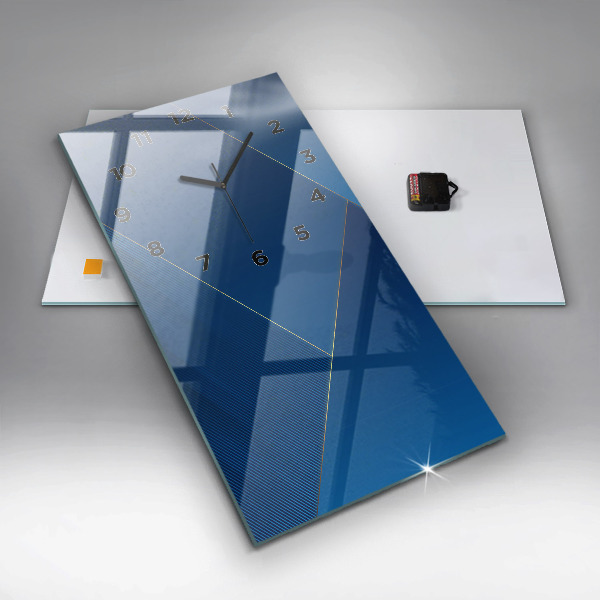 Horloge murale verticale Abstraction décorative