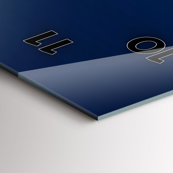 Horloge murale verticale Abstraction décorative