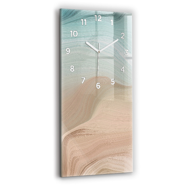 Horloge murale verticale Abstraction des vagues