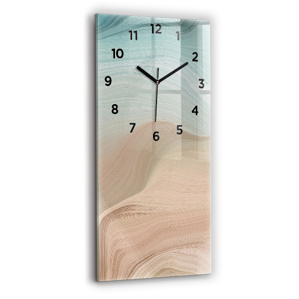 Horloge murale verticale Abstraction des vagues