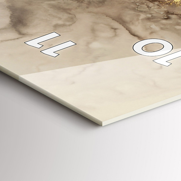 Horloge murale verticale Art moderne beige