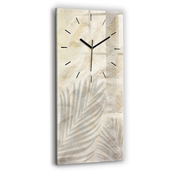 Horloge murale verticale 'Sable à l''ombre des palmiers'