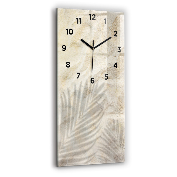 Horloge murale verticale 'Sable à l''ombre des palmiers'