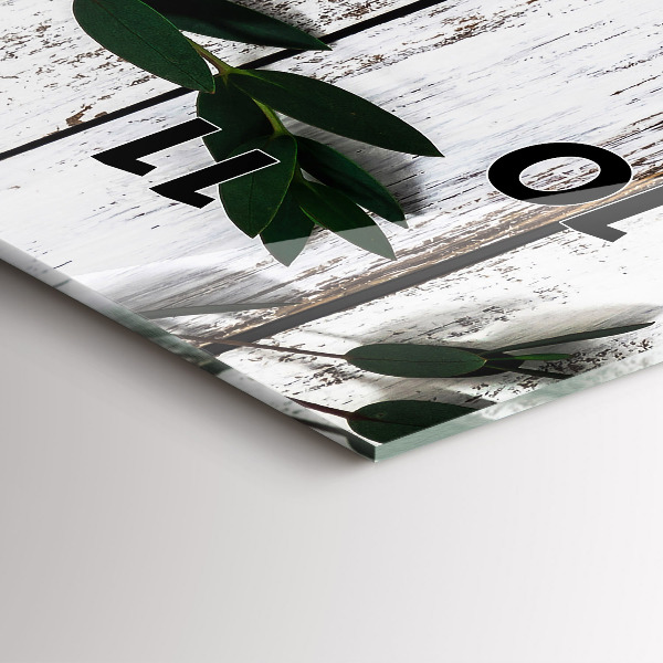 Horloge murale verticale Planches en bois clair