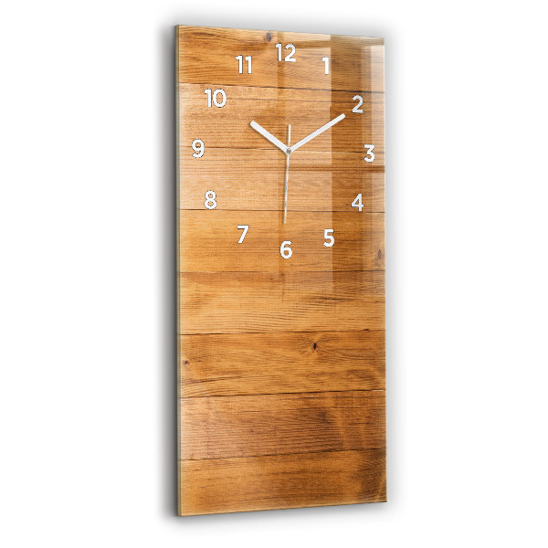 Horloge murale verticale planches de bois