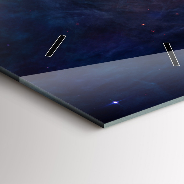 Horloge murale verticale Galaxie et étoiles