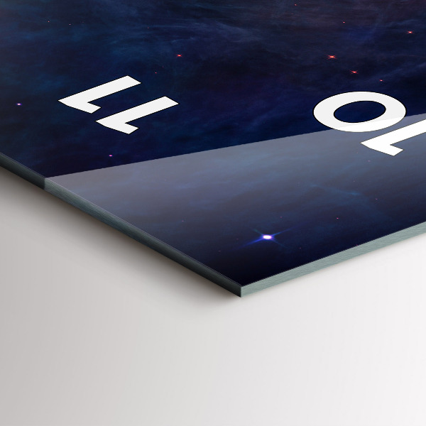 Horloge murale verticale Galaxie et étoiles