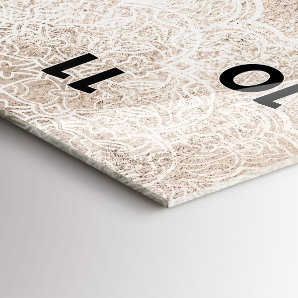 Horloge murale verticale Motif décoratif