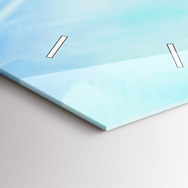 Horloge murale verticale plumes colorées