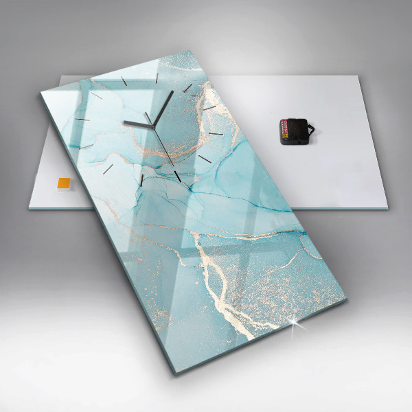 Horloge murale verticale Marbre décoratif