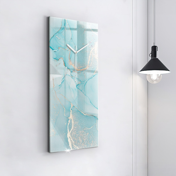 Horloge murale verticale Marbre décoratif