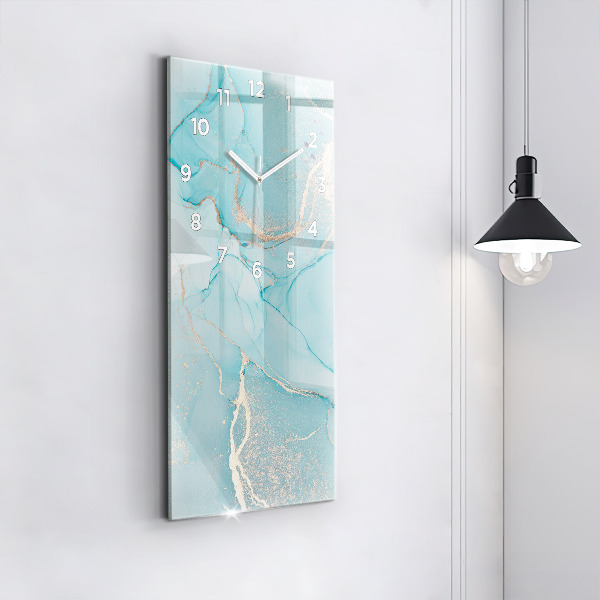 Horloge murale verticale Marbre décoratif