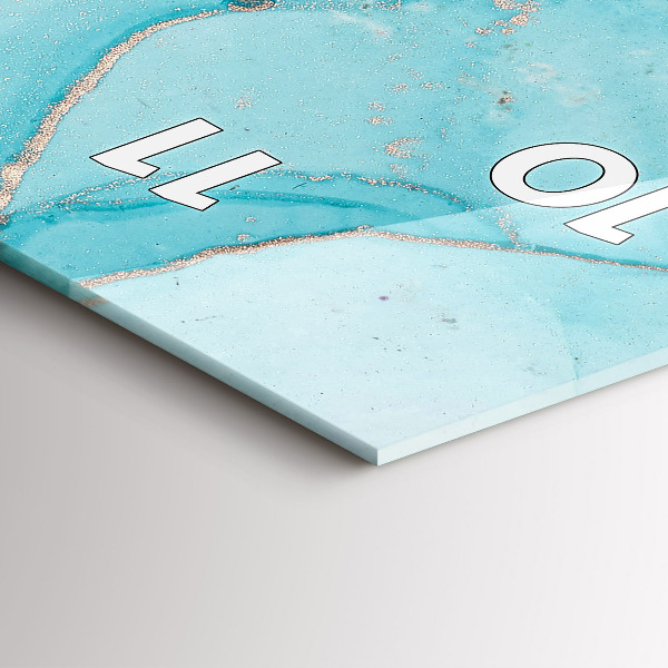 Horloge murale verticale Marbre décoratif