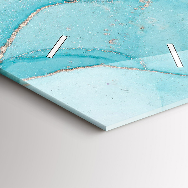 Horloge murale verticale Marbre décoratif